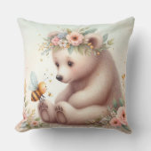 ストーリーブックウッドランドベビーズベア&ビー クッション (正面)