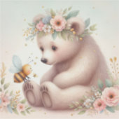 ストーリーブックウッドランドベビーズベア&ビー シール (正面)