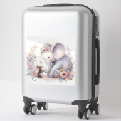 ストーリーブックウッドランドベビーゾウとマウス シール (スーツケース)