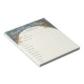 ストーリーブックウッドランド赤ちゃんシャワー終了フレーズのゲーム ノートパッド (アングル)