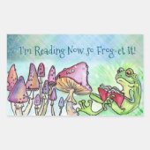 ストーリーブックカエル 長方形シール (正面)