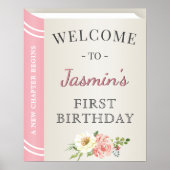 ストーリーブックカバーガールファースト誕生日へようこそ ポスター (正面)