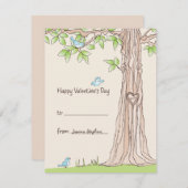 ストーリーブックキッズバレンタインカード シーズンカード (正面/裏面)