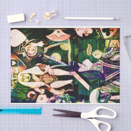 ストーリーブックキングおもしろいクイーンヴィンテージの切り離し 薄葉紙 (クラフト)