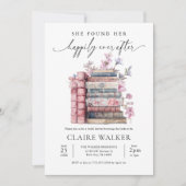 ストーリーブックコケットブック新しいチャプターブライダルシャワー 招待状 (正面)