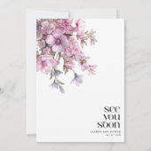 ストーリーブックコケット本新着章ベビーシャワー 招待状 (裏面)