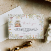 ストーリーブックサンキューカード新しいチャプターのワイルドフラワー サンキューカード