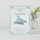 ストーリーブックシンデレラガラススリッパースウィート16パーティー 招待状 (スタンド正面)