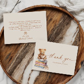 ストーリーブックテディベアベビーシャワーサンキューカード 招待状