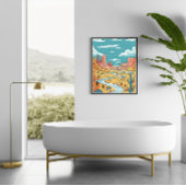 ストーリーブックデザートキャニオンイラストレーション フォトプリント           