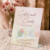 ストーリーブックニューチャプターブライダルシャワーギフト&カード 台座サイン