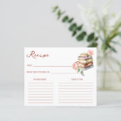 ストーリーブックニューチャプターブライダルシャワーレシピカード (スタンド正面)