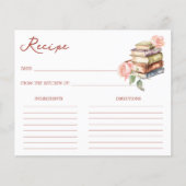 ストーリーブックニューチャプターブライダルシャワーレシピカード (正面)