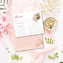 ストーリーブックニューチャプターブライダルシャワーレシピカード