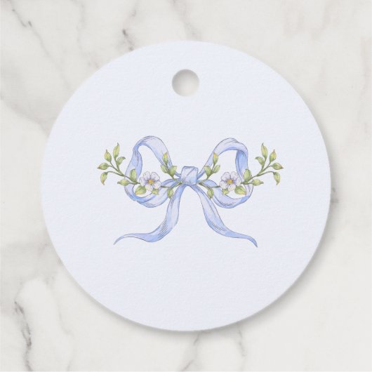 ストーリーブックニューチャプターブルーボウありがとう フェイバータグ (裏面)