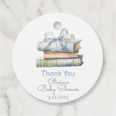 ストーリーブックニューチャプターブルーボウありがとう フェイバータグ (正面)