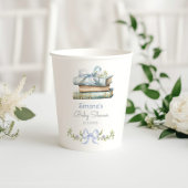 ストーリーブックニューチャプターブルーボウ男の赤ちゃんシャワー 紙コップ