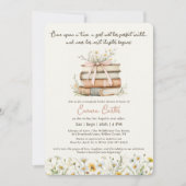 ストーリーブックニューチャプターワイルドフラワーブライダルシャワー 招待状 (正面)