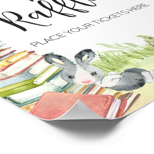 ストーリーブックニューチャプター赤ちゃんシャワーおむつラッフル ポスター (角)