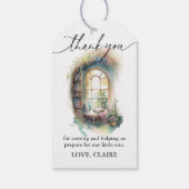 ストーリーブックニューチャプター赤ちゃんシャワーの好意 ギフトタグ (裏面)