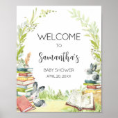 ストーリーブックニューチャプター赤ちゃんシャワー歓迎 ポスター (正面)