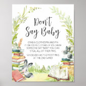 ストーリーブックニューチャプター赤ちゃんシャワー言わないベビー ポスター (正面)