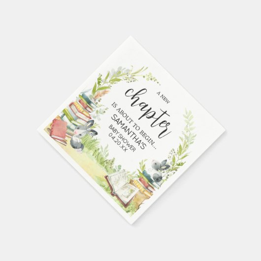 ストーリーブックニューチャプター赤ちゃんシャワー スタンダードカクテルナプキン (角)