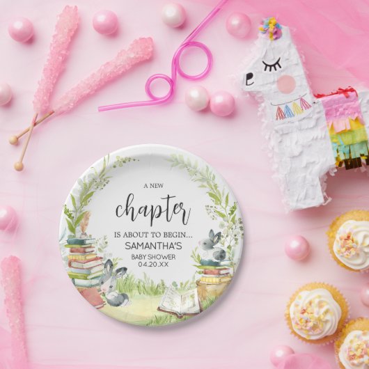 ストーリーブックニューチャプター赤ちゃんシャワー ペーパープレート (パーティー)