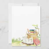 ストーリーブックニューチャプター赤ちゃんシャワー 招待状 (裏面)