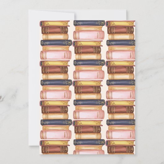 ストーリーブックネクストチャプターフローラブライダルシャワー 招待状 (裏面)