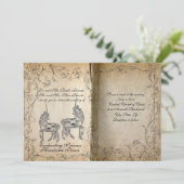 ストーリーブックパーフェクトユニコーン結婚式招待状 招待状 (スタンド正面)