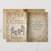 ストーリーブックパーフェクトユニコーン結婚式招待状 招待状 (正面/裏面)