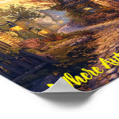 ストーリーブックビレッジの薄暮の静けさ ポスター (角)