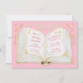 ストーリーブックフェアユタリーニューチャプターブライダルシャワー 招待状 (正面)