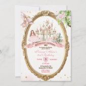 ストーリーブックフェアユタレプリンセス&ナイト誕生日 招待状 (正面)