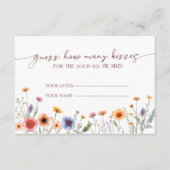 ストーリーブックフローラ推測キス数ブライダル エンクロージャーカード (正面)