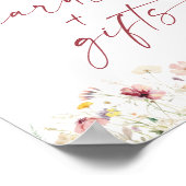 ストーリーブックブライダルシャワーカードとギフトサイン ポスター (角)