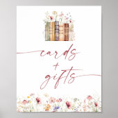 ストーリーブックブライダルシャワーカードとギフトサイン ポスター (正面)