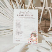 ストーリーブックブライダルシャワーワードスクランブルゲームカード