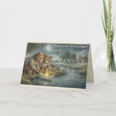 ストーリーブックベアーズ ペーパーボート | 結婚1周年 カード (正面)