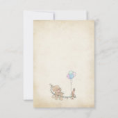 ストーリーブックベビーシャワーのプレゼントを展示中 サンキューカード (裏面)