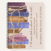 ストーリーブックベビーシャワーカスタマイズゲストブック ノートブック (正面)