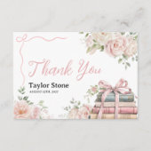 ストーリーブックベビーシャワーサンキューカード エンクロージャーカード (正面)