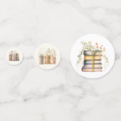 ストーリーブックベビーシャワーテーブル紙吹雪ワイルドフラワー コンフェッティ (裏面)