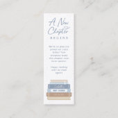 ストーリーブックベビーシャワーミニブックマーク スキニー名刺 (正面)