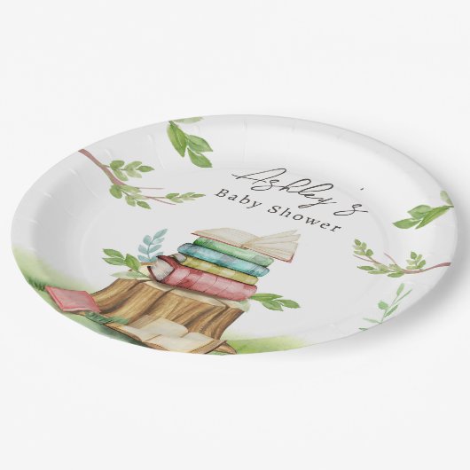 ストーリーブックベビーシャワー本新編 ペーパープレート (アングル)