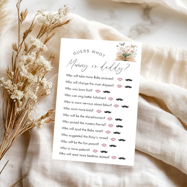 ストーリーブックベビーシャワー「誰を推測」ゲーム (クリエイターアップロード済み)