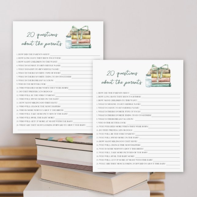 ストーリーブックベビーシャワー – 20質問 (クリエイターアップロード済み)
