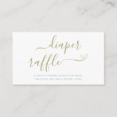 ストーリーブックベビー男女兼用シャワーおむつラッフル エンクロージャーカード (正面)