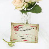 ストーリーブックページ |ヴィンテージおとぎ話ウェディングRSVP 出欠カード